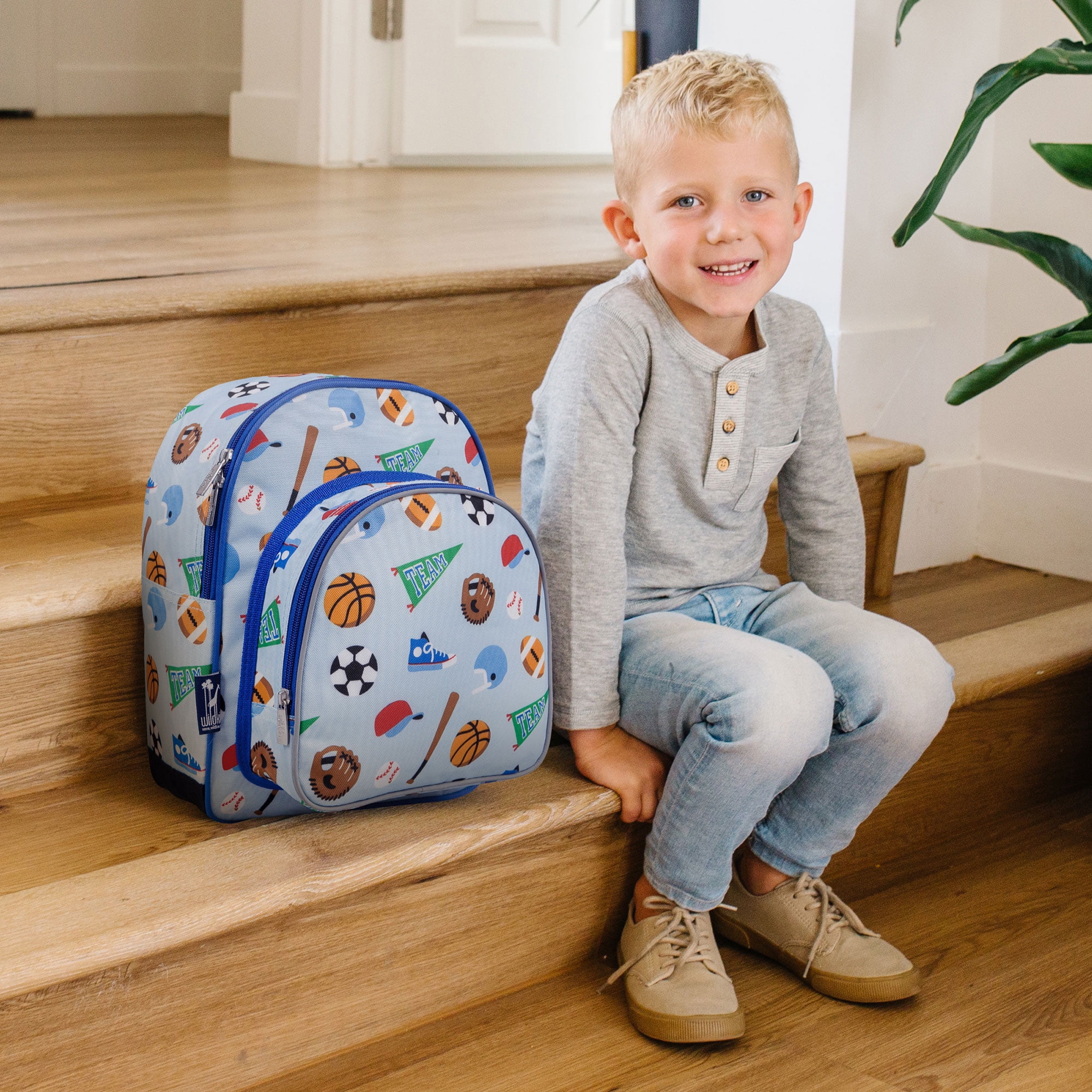 Wildkin Kids Backpack, 12 Inch, Insulated Front Pocket, Preschool