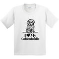 thumbnail image 3 of Inktastic I Love My Goldendoodle Dog Youth T-Shirt, 3 of 5
