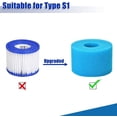 thumbnail image 4 of 4 Éponges Filtrantes type S1, Cartouche de Filtre en Mousse, Filtre en Mousse pour Piscine, Réutilisable et Lavable, Filtre en Mousse pour spa, Piscine, jacuzzi, 4 of 5