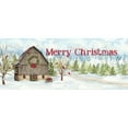 thumbnail image 3 of Reed, Tara 14x8 Black Modern Framed Museum Art Print Titled - Christmas Barn panel I, 3 of 5