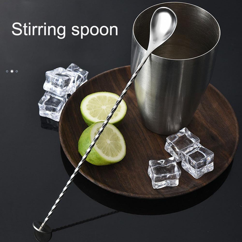 Cocktail Drink Mixer Stainless Steel Twisted Bartenders Bar Spoon Stirrer