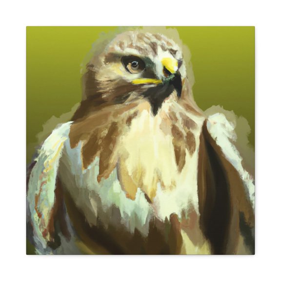 Hawk in Flight Reflection - Canvas