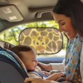 thumbnail image 2 of Yuyamidu Giraffe Print Car Side Window Sunshade Cute Auto Vehicle Sunshades 2 Pcs Car Rear Window Sun Visor Protector Block UV Rays Sun Protection Window Covers, 2 of 7