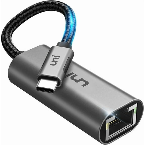 USB C to Ethernet Adapter, Driver Free RJ45 to USB C [Thunderbolt 3/4 Compatible], 1Gbps Type-C Gigabit Ethernet LAN Network Adapter for MacBook Pro/Air, iPhone 15 Pro/Max, Dell XPS, Galaxy S8-S24