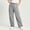 Gray, variant on Women's Utility Cargo Pants, Elastic Drawstring Waist, Multi-Pocket Casual Trousers for Daily & Outdoor Khaki XXXL