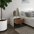 thumbnail image 4 of Nexera Porter 3-Piece Floating Platform Bedroom Set, White, Double, 4 of 7