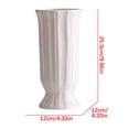 thumbnail image 3 of White Ceramic Vase, Modern Decorative Vase, Home Decor Accents for Living Room Table Centerpiece, Minimalist Ceramic Vase for Flowers and Interior Design, 3 of 6