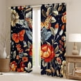 thumbnail image 2 of Castle Fairy Chic Floral Black Out Curtains,Vintage Curtains Pack of 2 (42x63 Each), 2 of 6