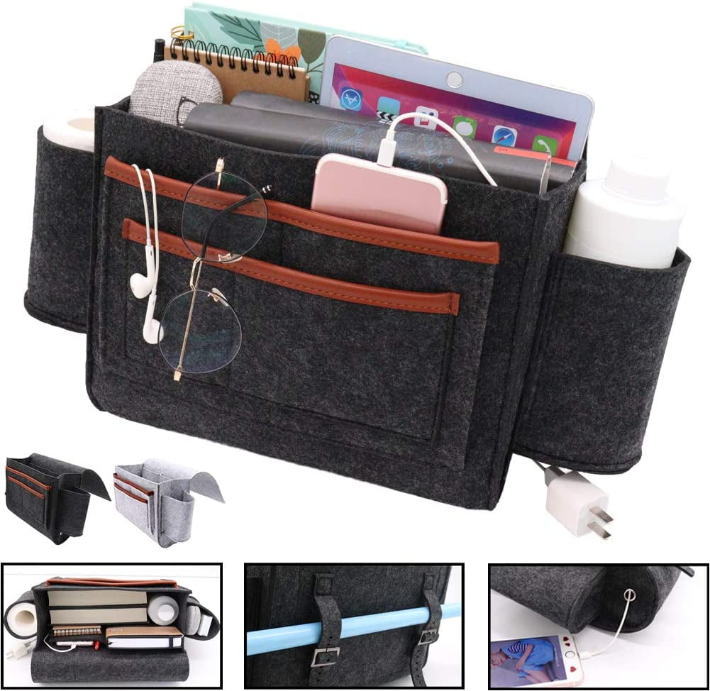 Felt Bedside Storage Organizer for Home Mattress Sofa Table Cabinet Bed ...