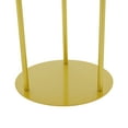 thumbnail image 5 of 4 PCS Gold Round Metal Flower Stands, Flower Pot Stands with Large Base (7.87in and 5.91in), Metal Potted Plant Stands, Gold Vases for Centerpieces Wedding, Metal Flower Vase for Home Event Party, 5 of 7