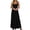 AA-Black1231, variant on XIAONU U-Neck Tank Maxi Dress for Women Straight-Fit Tank Maxi Dresses Summer Daily Gown