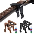 thumbnail image 2 of Moving Capo Sliding Capo Adjustable Capo for Tuning Tone of String Instruments with 5 Picks for Electric Acoustic Guitar, 2 of 8