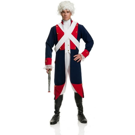 Halloween Revolutionary Soldier Adult Costume