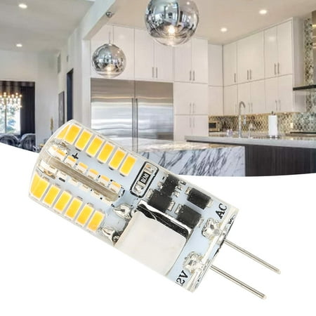 

FAGINEY Bi-Pin Base Bulb LED Bulb G4 Bulb 48LED Light Bulb 3W 300LM Bi Pin Light Non‑Dimmable for Chandelier AC/DC 12V Non‑Dimmable