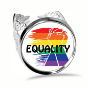 Power Differentiation Identity Rainbow Equality Ring Adjustable Love Wedding Engagement