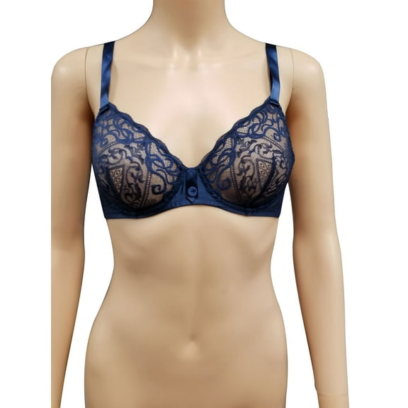 La Perla Studio Navy Lace Bra 32C