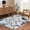 Blue, Charcoal, Teal / Glendon, variant on Hauteloom Marble Swirl Collection Living Room Bedroom Dining Room Area Rug - Modern Abstract Contemporary Carpet - Neutral Distressed Bohemian - Grey, Blue, Yellow - 2' x 3'