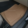 thumbnail image 5 of Motor Trend MT-150-BG 2 Front All Weather Custom Heavy Duty Rubber Floor Mats for Auto Car Truck SUV, Beige, 5 of 9