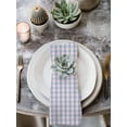 thumbnail image 2 of Purple Cloth Napkins Set of 4 Reusable Dinner Napkins, Grid Checkered Plaid Gingham Lattice Trellis Cocktail Napkin Washable Table Napkins for Wedding/Holiday Party/Baby Shower 20"x20", 2 of 7