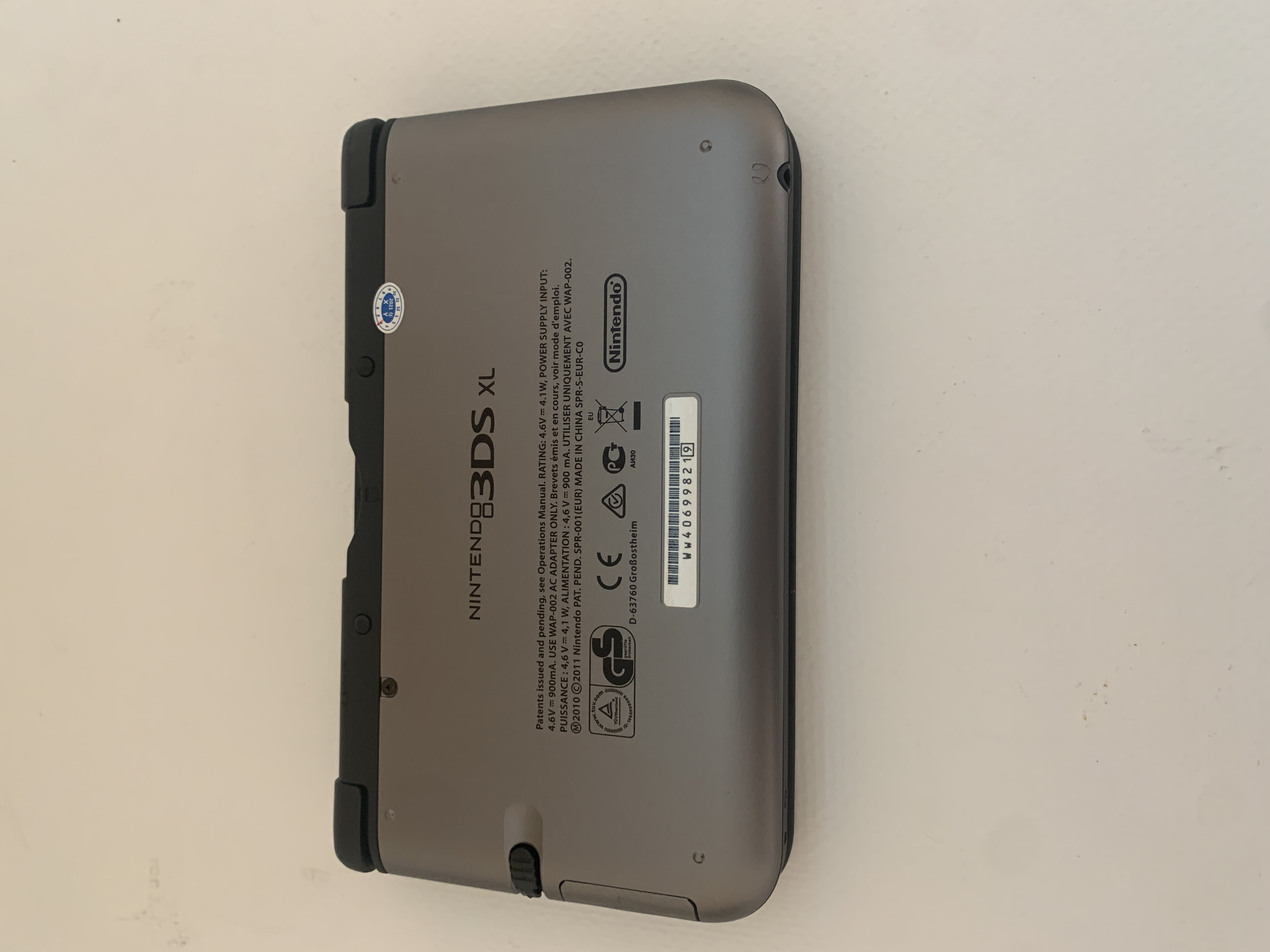 UsedNintendo 3DS XL Gun Metal Video Game Console with Stylus