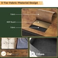 thumbnail image 3 of LIFERECORD 8 Drawers Dresser, Fabric Closet Chests Storage Organizer Tower with Wooden Top Metal Frame for Bedroom Living Room Hallway Entryway, Brown, 3 of 7