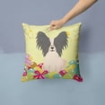 thumbnail image 2 of Easter Eggs Papillon Black White Fabric Decorative Pillow, 2 of 4