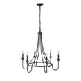 thumbnail image 3 of Millennium Lighting  Artemis 5/6 Chandelier Ceiling Light Matte Black - 6, 3 of 6