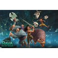 thumbnail image 1 of shiyou-Disney Raya et le Dernier Dragon - Affiche Murale de Groupe, Version Non Encadrée, 22.375 Pouces x 34 Pouces, 1 of 4