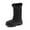 BLACK, variant on Women's Non-Slip Warm Lined Mid Calf Winter Snow Boots