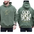 thumbnail image 3 of God Has a Plan Double Sided Christian Hoodie – Jeremiah 29:11 Bible Verse Pullover, Inspirational Faith Hoodie for Men & Women, Religious Jesus Apparel for Fall & Winter, 3 of 7