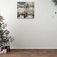 thumbnail image 3 of Village D’Art Mural Sur Toile - Ensemble De 4, 3 of 4