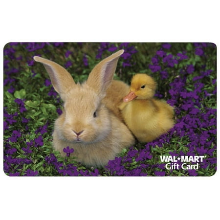 Easter Bunny and Chick Gift Card