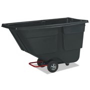Rubbermaid Commercial Rotomolded Tilt Truck, Rectangular, Plastic, 600lb Cap, Black by RUBBERMAID COMMERCIAL PROD.