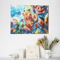 thumbnail image 6 of Fuzoiu Surreal Seafood Extravaganza Print Canvas Wall Decorative,Modern Artwork Picture Decor Painting,Living Room Bedroom Home Office,Framed Hangable Decorative Artwork Size 30x40, 6 of 6