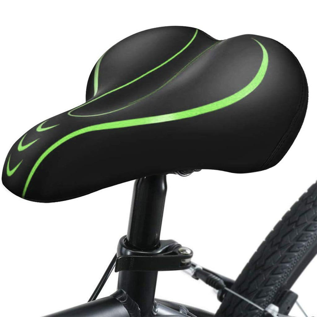 Details about   Extra Wide Comfort Bicycle Saddle Seat Sporty mountain Bike Soft Pad Cushion