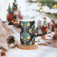 thumbnail image 2 of Yayeee Flameless Candles with Remote Flickering Battery Operated Multi Color Changing, Green Peacock Pattern, 2 of 7