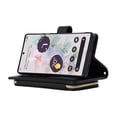 thumbnail image 2 of Crossbody Wallet Case for Google Pixel 8 Pro Chain Lanyard & Wrist Hand Strap Case with Card Slots Zipper Pocket Kickstand, Premium PU Leather Magnetic Clasp Shockproof Flip Cover, Black, 2 of 7