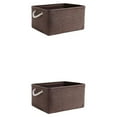 thumbnail image 3 of Maytalsory Sturdy Rope Handle Storage Bin Convenient And Reliable Storage Solution brown 31*21*13 2Set, 3 of 6