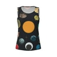 thumbnail image 4 of Lsque Planets And Their Moons Printed Workout Tank Tops for Women, Athletic Sports Tank Tops, Compression Sleeveless Dry Fit Shirts,Sleeveless Yoga Shirt-Large, 4 of 9