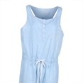 thumbnail image 3 of Combinaison Short en Denim Sans Manches pour Femmes, Haut en Jean, Combinaison Décontractée en Jean, 3 of 4
