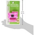 thumbnail image 3 of Clean Go Pet Bone Waste Bag Holder Pink, 3 of 3