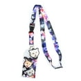 thumbnail image 6 of Space Cat Galaxy Breakaway Lanyard W/ Charm Clear ID Badge Holder Keychain, 6 of 7