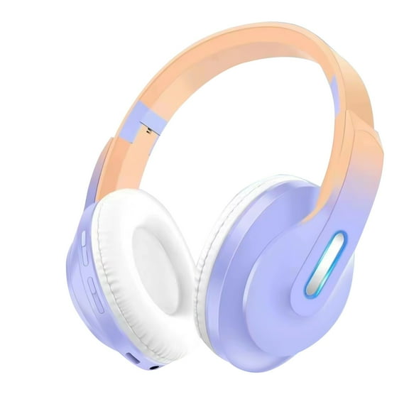 Headphones Wired with Microphone, Over Ear Foldable 3.5mm Plug in Headphones Corded with 4.9ft Tangle-Free Nylon Cord for Tablet, Laptop, MP3/4, School, Airplane Travel
