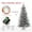 Green-6.5ft, variant on CIPACHO 6.5ft Snow Flocked Artificial Xmas Tree, Pre-Lit, 400 LED Lights, 990 Branch Tips, Christmas Decor for Indoor Outdoor, Green
