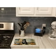 thumbnail image 2 of Pit Bull Terrier Fall Kitchen Pumpkins Glass Cutting Board Large 12 in x 15 in, 2 of 5