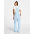 thumbnail image 2 of No Boundaries Relaxed Wide Leg Denim Overalls, Women's XXS-XXL, 2 of 4