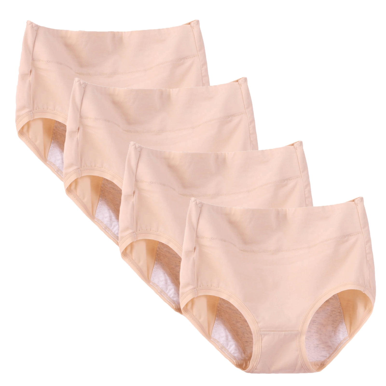Baywell Womens 4 Pack Menstrual Period Underwear Plus Size