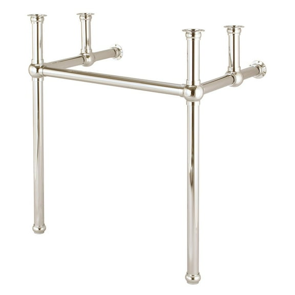 Water Creation 30 In. W. Single Wash Stand and P-Trap in Polished Nickel (PVD) Finish