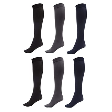 Women's Trouser Socks 2-Pair – NUNU Leg Wear – Mid Calf, Comfort Band, Size 9-11