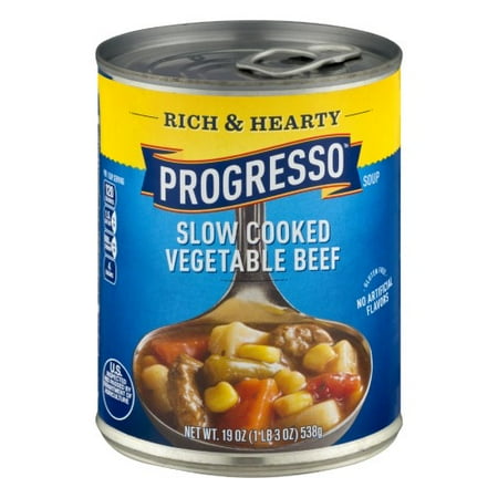 - Progresso Rich & Hearty Slow Cooked Vegetable Beef Soup (Pack of 12)